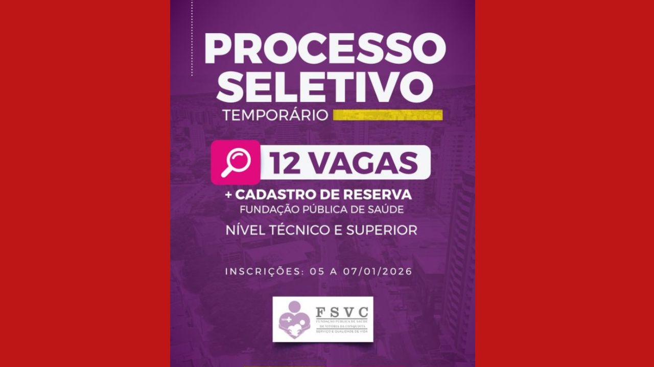 FSVC abre inscrições para profissionais de saúde em Conquista