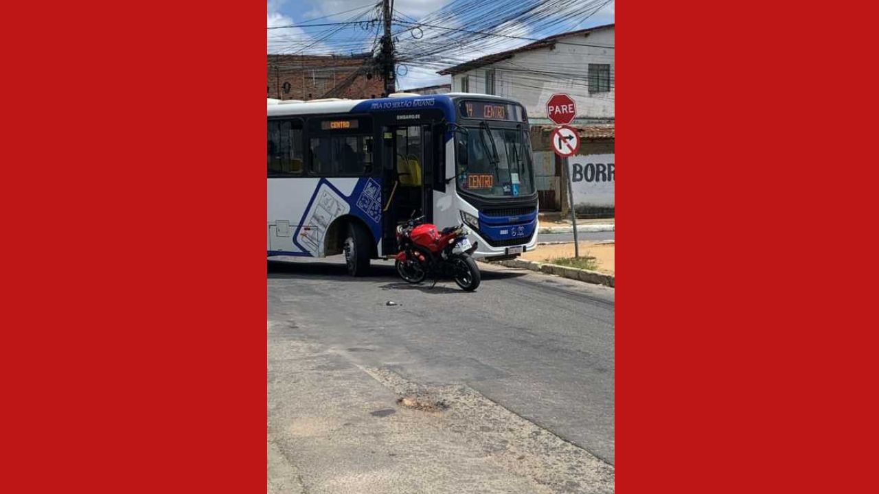 Gestante de sete meses fica ferida em acidente com ônibus no bairro Patagônia